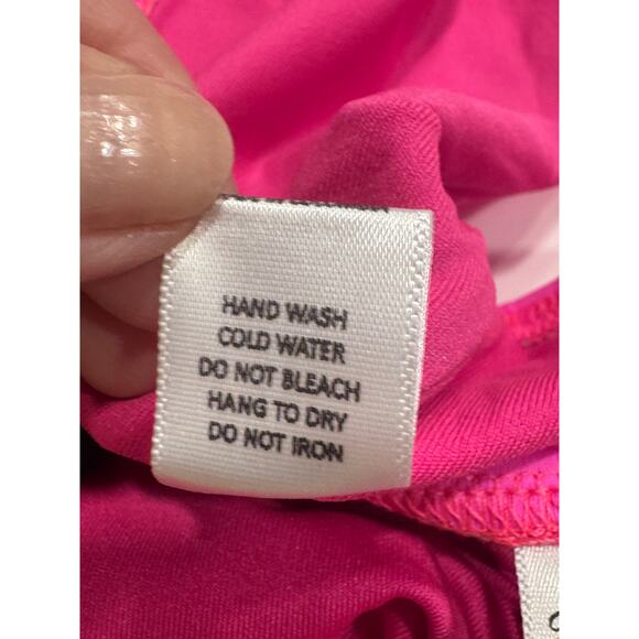 NEW Fredericks of Hollywood Laguna 2 Piece Bikini Set Size M Hot Pink NWT - Picture 7 of 9